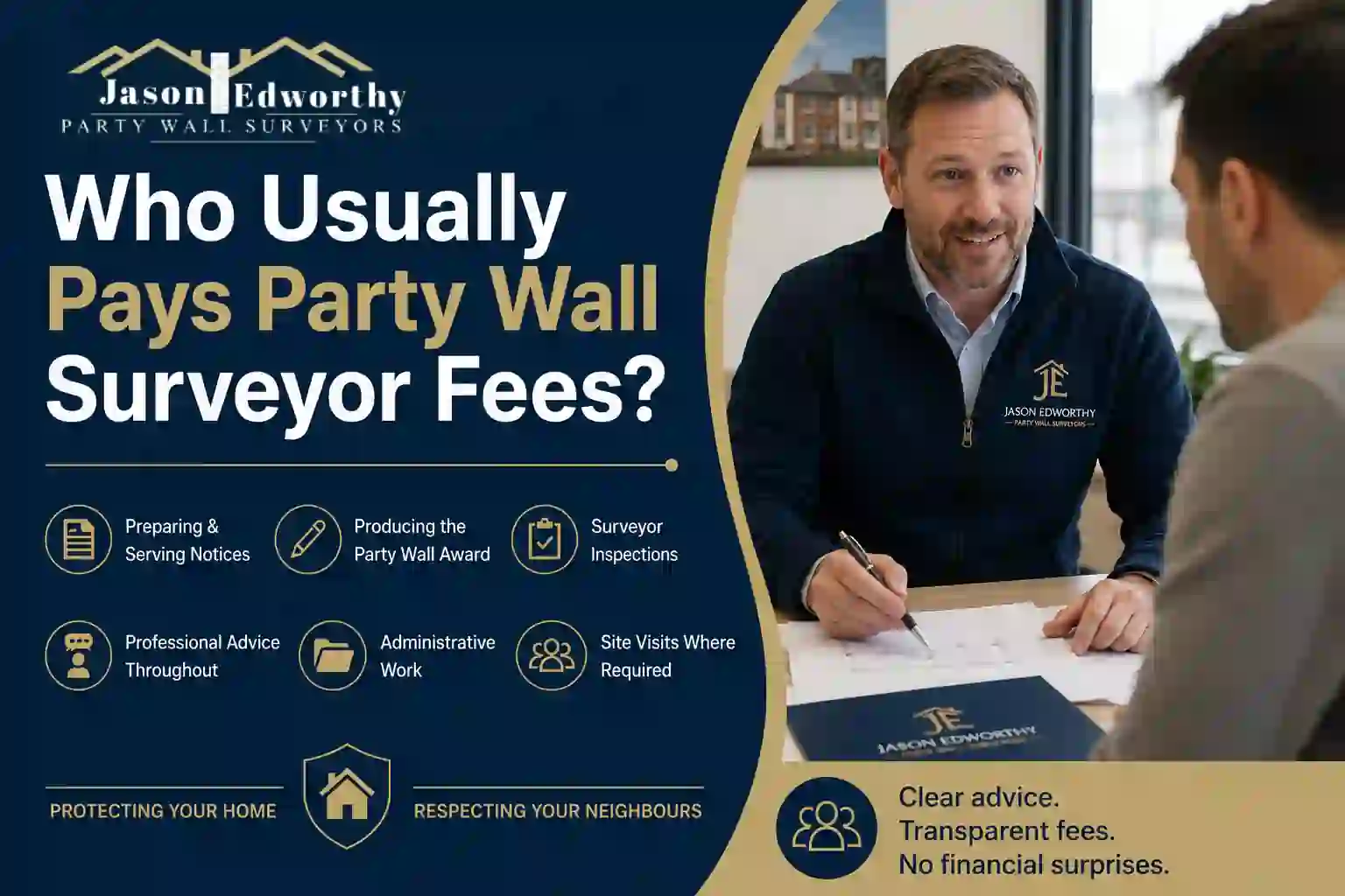 Who Usually Pays Party Wall Surveyor Fees Swadlincote?